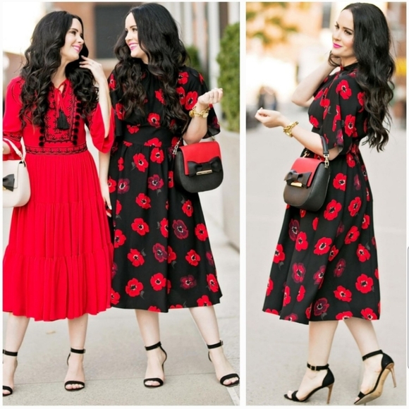 NWOT Kate Spade crepe Poppy flutter sleve dress - Picture 1 of 12